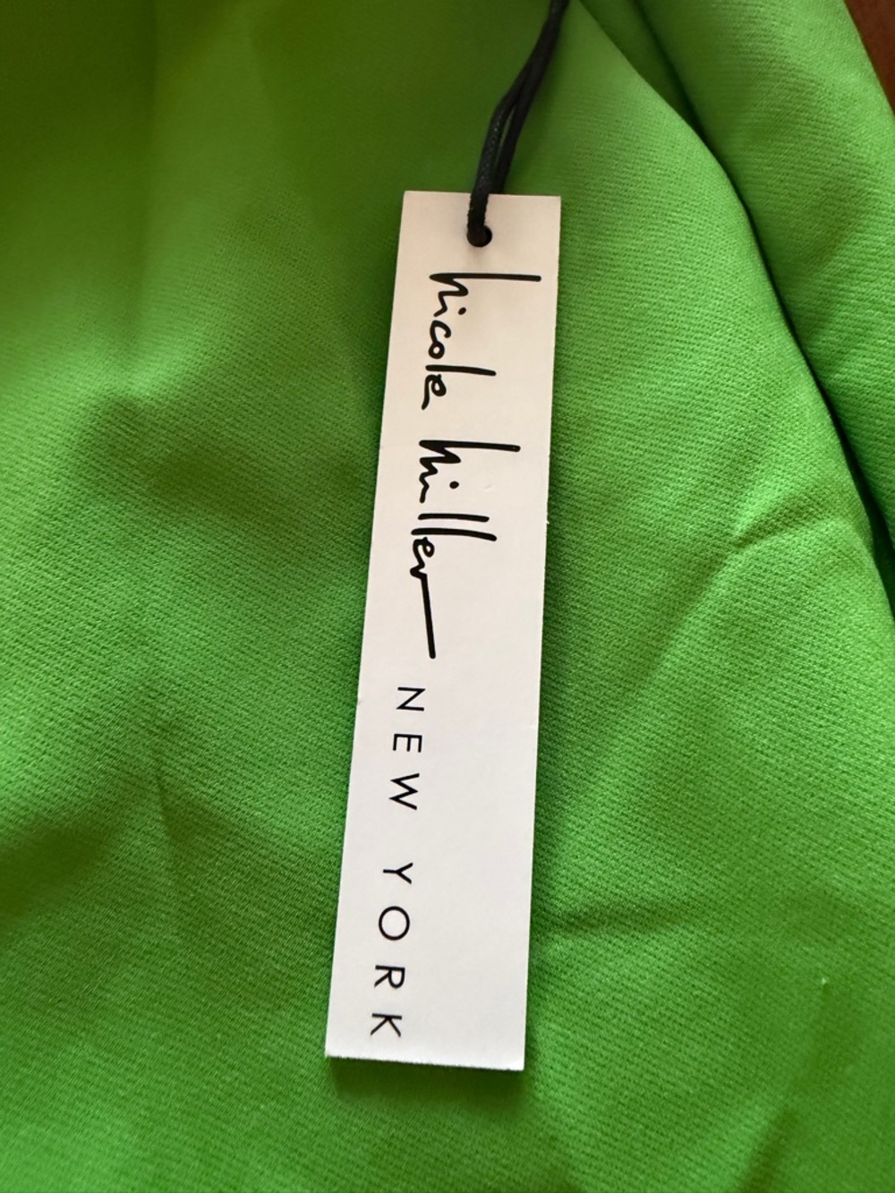 Nicole Miller Lime Green Kick Flare Pants NWT L - Picture 2 of 7